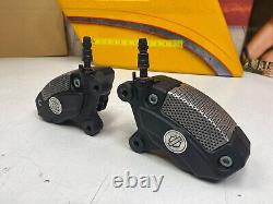 00-23 Harley Brembo Front Brake Calipers WithBleeders & Pads Touring V Rod