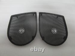 06-13 Harley Davidson Touring Boom Audio Saddlebag Speaker Lid Grilles