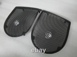 06-13 Harley Davidson Touring Boom Audio Saddlebag Speaker Lid Grilles