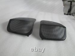 06-13 Harley Davidson Touring Boom Audio Saddlebag Speaker Lid Grilles