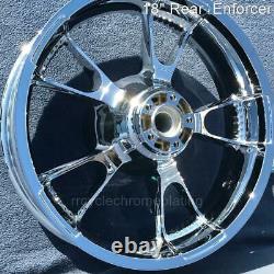 09-21 Harley Chrome 18 Rear Enforcer Wheel Road Glide Touring Outright Sale