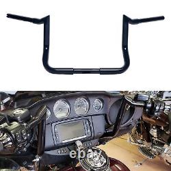 1-1/4 Black 10 Bagger Handlebars For Harley Touring and Bagger 1996-UP