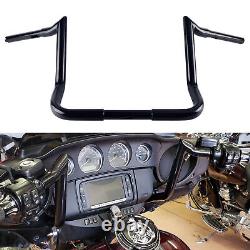 1-1/4 Black 12 Bagger Handlebars For Harley Touring and Bagger 1996-2021