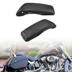 1 Pair ABS Plastic Saddlebag Speaker Cutout Lid with Grills For Touring 2014-2019