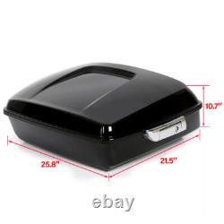 10.7 Chopped Moto Trunk Luggage Rack For Harley Road Street Glide 2014-2025