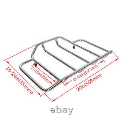 10.7 Chopped Moto Trunk Luggage Rack For Harley Road Street Glide 2014-2025