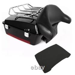 10.7 Chopped Pack Luggage Trunk with Rack For Harley Davidson Touring 1997-2013