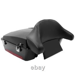 10.7 Chopped Pack Luggage Trunk with Rack For Harley Davidson Touring 1997-2013