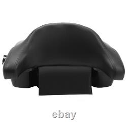 10.7 Chopped Pack Luggage Trunk with Rack For Harley Davidson Touring 1997-2013