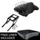 10.7 Chopped Pack Trunk Black Mount Fit For Harley Tour Pak Deluxe Flde 18-21