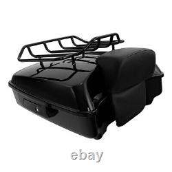 10.7 Chopped Pack Trunk Pad 2 Up Rack Fit For Harley Tour Pak Road Glide 09-13