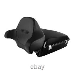 10.7 Chopped Trunk Backrest Solo Rack Fit For Harley Tour Pak Touring 14-24 19