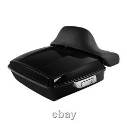 10.7 Chopped Trunk Backrest Solo Rack Fit For Harley Tour Pak Touring 14-24 19
