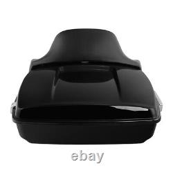10.7 Chopped Trunk Backrest Solo Rack Fit For Harley Tour Pak Touring 14-24 19