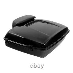 10.7 Chopped Trunk Latch Pad 2 Up Mount Fit For Harley Tour Pak Touring 14-23