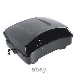 10.7 Chopped Trunk Latch Pad Mount Rack Fit For Harley Tour Pak Touring 14-23