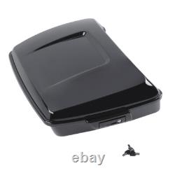 10.7 Chopped Trunk Latch Pad Mount Rack Fit For Harley Tour Pak Touring 14-23