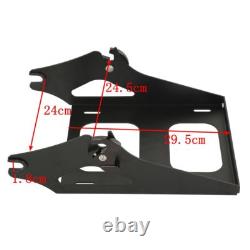 10.7 Chopped Trunk Latch Pad Mount Rack Fit For Harley Tour Pak Touring 14-23