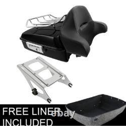 10.7'' Chopped Trunk Pad Mount Docking Kit Fit For Harley Tour Pak Touring 14-up