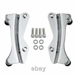 10.7'' Chopped Trunk Pad Mount Docking Kit Fit For Harley Tour Pak Touring 14-up