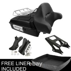 10.7 Chopped Trunk Pad Mount Rack Docking Kit Fit For Harley Touring 14-25