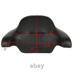 10.7 Chopped Trunk Pad Solo Mount Fit For Harley Tour Pak Road Glide King 14-23