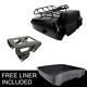 10.7 Chopped Trunk Pad Solo Mount Rack Fit For Harley Touring Road Glide 14-23