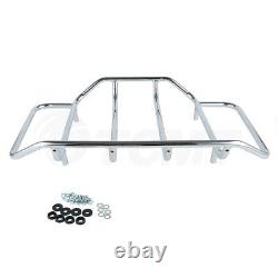 10.7 Chopped Trunk Rack Docking Plate Fit For Harley Tour Pak Road King 2014-23