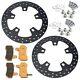 11.8 Front Brake Rotors Pads Bolts For Harley Touring Bagger Electra Glide 14-23