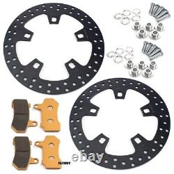 11.8 Front Brake Rotors Pads Bolts for Harley Touring Bagger Electra Glide 14-23