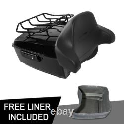 13.7'' King Trunk Pad Luggage Rack Fit For Harley Touring Road Glide 97-13