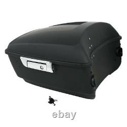 13.7'' Matte Black King Trunk Fit For Harley Tour Pak Touring Street Glide 14-22