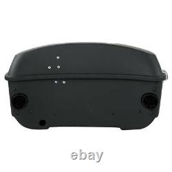 13.7'' Matte Black King Trunk Fit For Harley Tour Pak Touring Street Glide 14-22