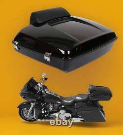 14-26 Harley Touring Glide Razor Trunk with Slim Backrest Mount Rack Withkey