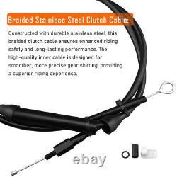 14 Ape Extended Touring Brake Clutch Cable Kit for Harley 2000-2006 No Cruise