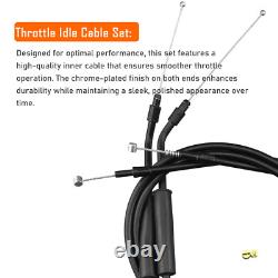 14 Ape Extended Touring Brake Clutch Cable Kit for Harley 2000-2006 No Cruise