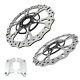 14 Big Floating Front Brake Rotors With Caliper Adapter For Harley 08-22touring