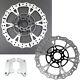 14 Black Floating Front Brake Rotors With Caliper Brackets For Harley Touring