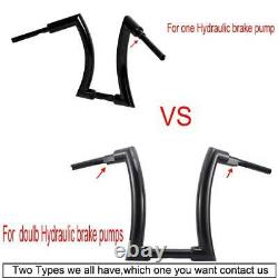 16 Ape Hanger Fat Bars Handlebars 2For Harley Touring Sportster Softail Dyna