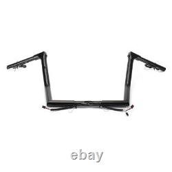 16 Prewired Handlebar 1 1/4 Ape Hanger For Harley Touring Street Electra Glide