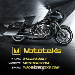 18 18x5.5 Fat Mag Front Black Rise Wheel Rim For Harley Touring Bagger Models