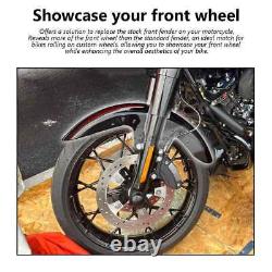 19'' Wheel Vivid Black Front Fender For Harley Road Street Glide Touring 2014-Up