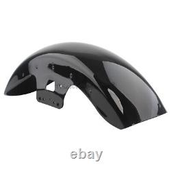 19 Wheel Wrap Vivid Black Front Fender For Harley Touring Road Glide 2014-2024