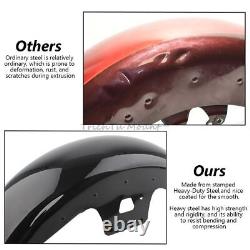 19 Wheel Wrap Vivid Black Front Fender For Harley Touring Road Glide 2014-2024