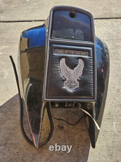 1980 Harley Davidson Tour Glide Flt Black Fuel Tank Gas Canister Petrol