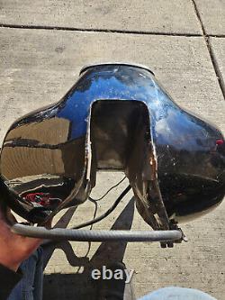 1980 Harley Davidson Tour Glide Flt Black Fuel Tank Gas Canister Petrol
