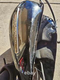 1980 Harley Davidson Tour Glide Flt Black Fuel Tank Gas Canister Petrol