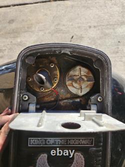 1980 Harley Davidson Tour Glide Flt Black Fuel Tank Gas Canister Petrol