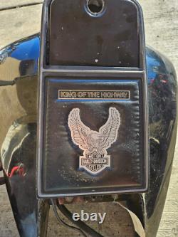 1980 Harley Davidson Tour Glide Flt Black Fuel Tank Gas Canister Petrol
