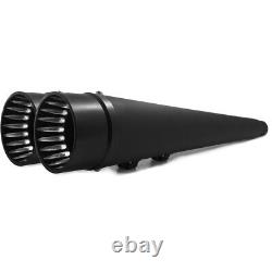 1995-2016 Black Slip On 4.5 Mufflers Exhaust Pipe Megaphone For Harley Touring